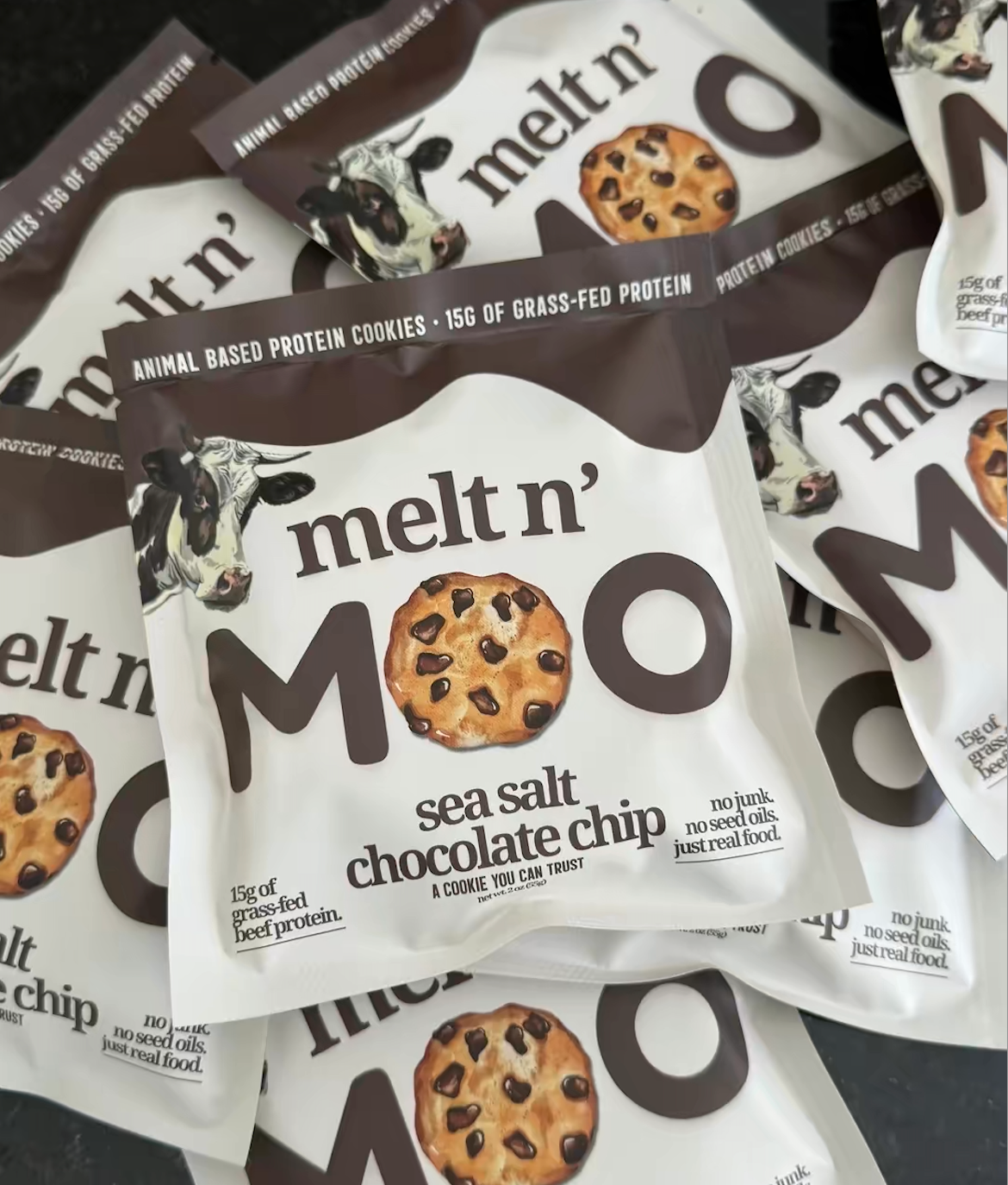 Sea Salt Chocolate Chip Beef Protein Cookie - 4 pack